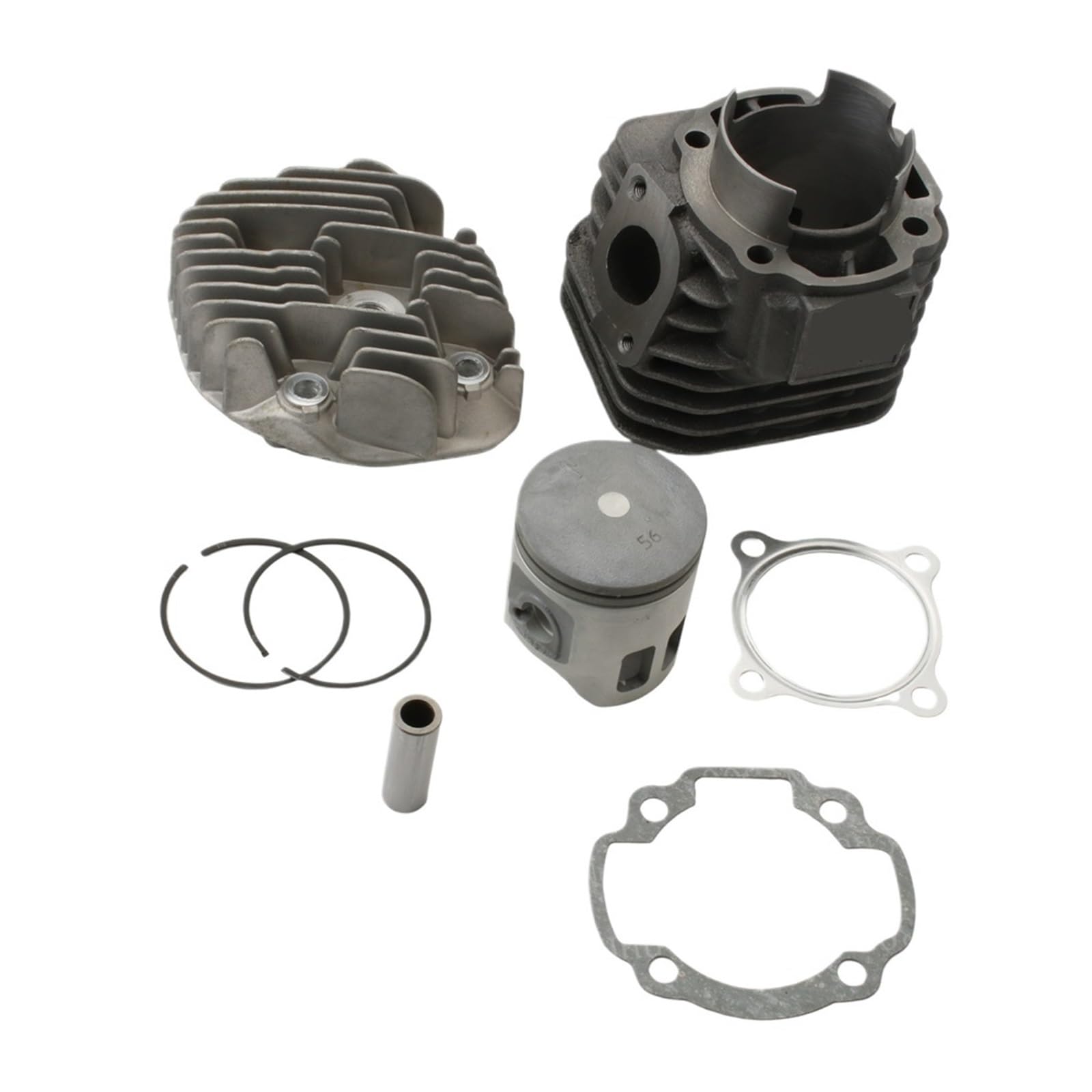 Cylindre 100cc 2T 56mm culasse gros alésage moto 128cc thermique