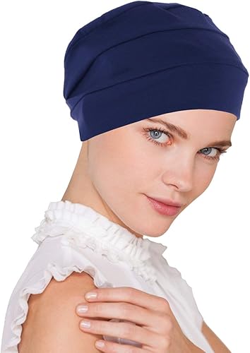 Miniatura 9 de Chemo Cap - Gorro de algodón suave para mujer gorro turbante para dormir para el cáncer