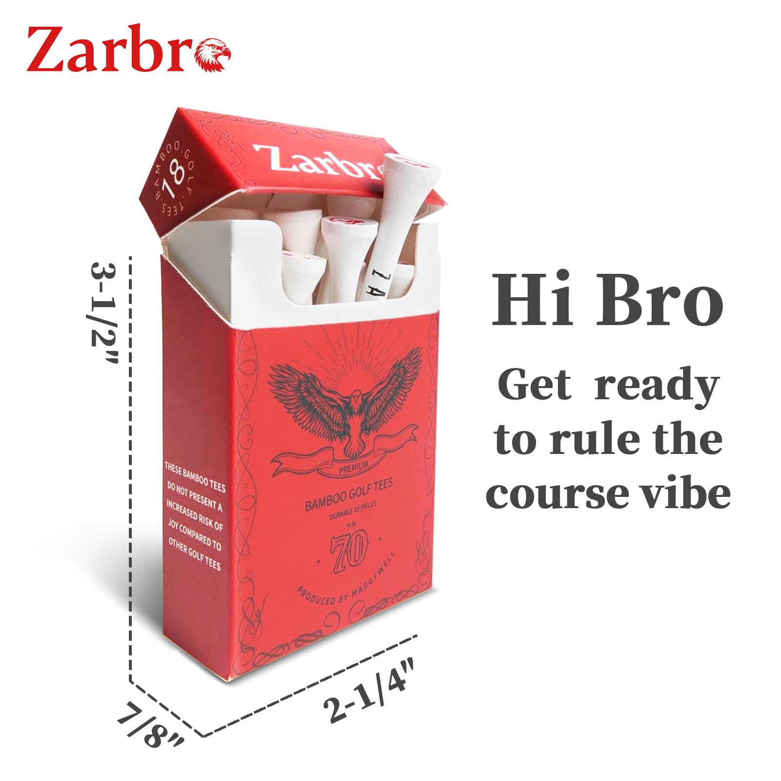 cigarette golf bag zarbro Premium Golf BambooTees 18Units(Pack of1) Funny Golf Bag  Accessories/Stylish Cigarette Box, Length 70mm, Zero harm to Club/Elegant  Design, for Men and Golfers : Amazon.sg: Sporting Goods