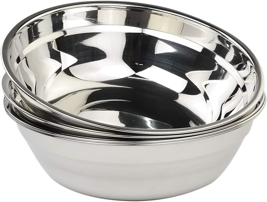 Callyne Stainless Steel Mixing Bowls, Metal Prep Bowls, Set of 4