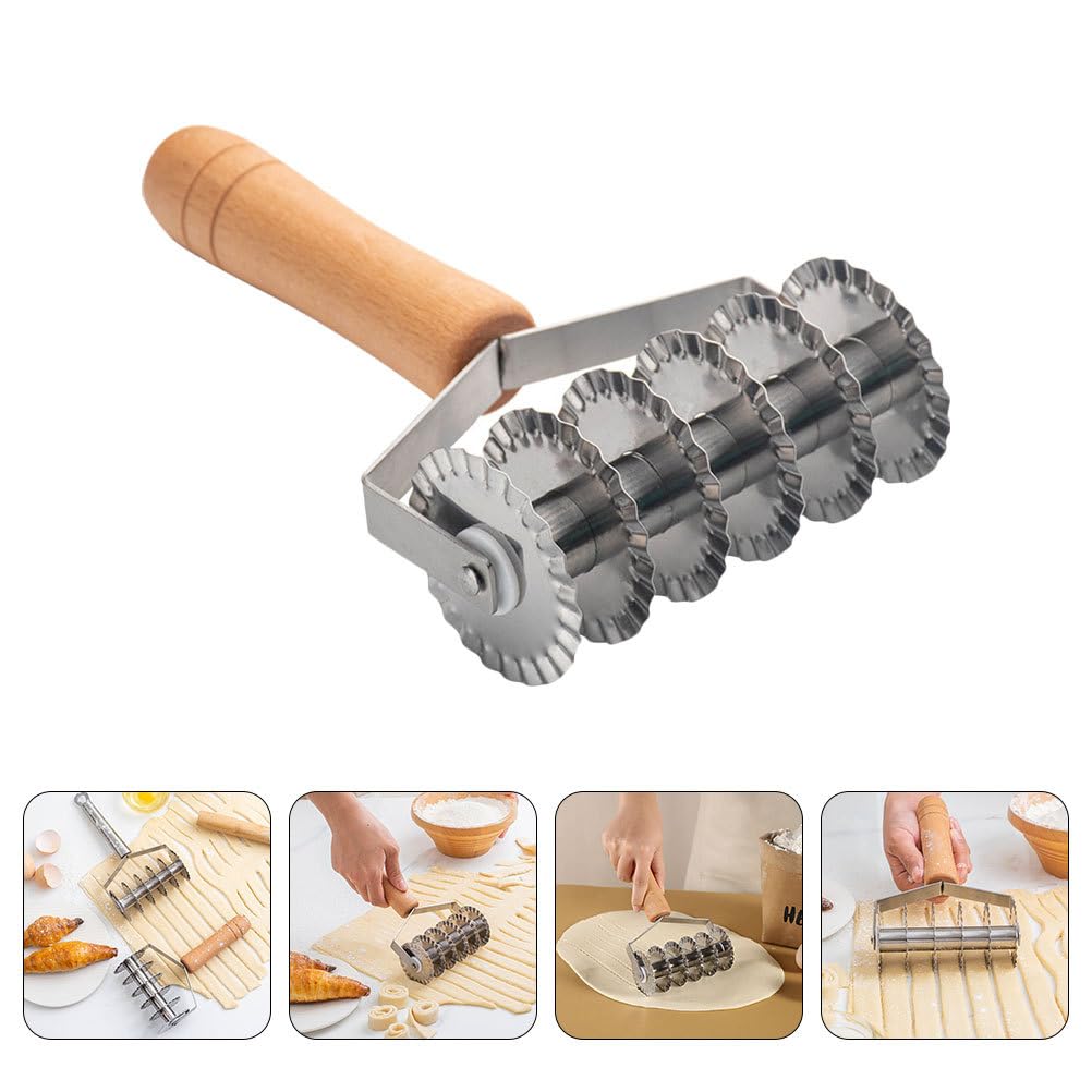 BESTOYARD Emporte-pièce en acier inoxydable pour pâtisserie, pâte à pizza, pâtes, nouilles, pâtisseries