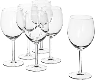 Ikea Red Wine Glass by - Svalka Series Set of 6, 10 0Z