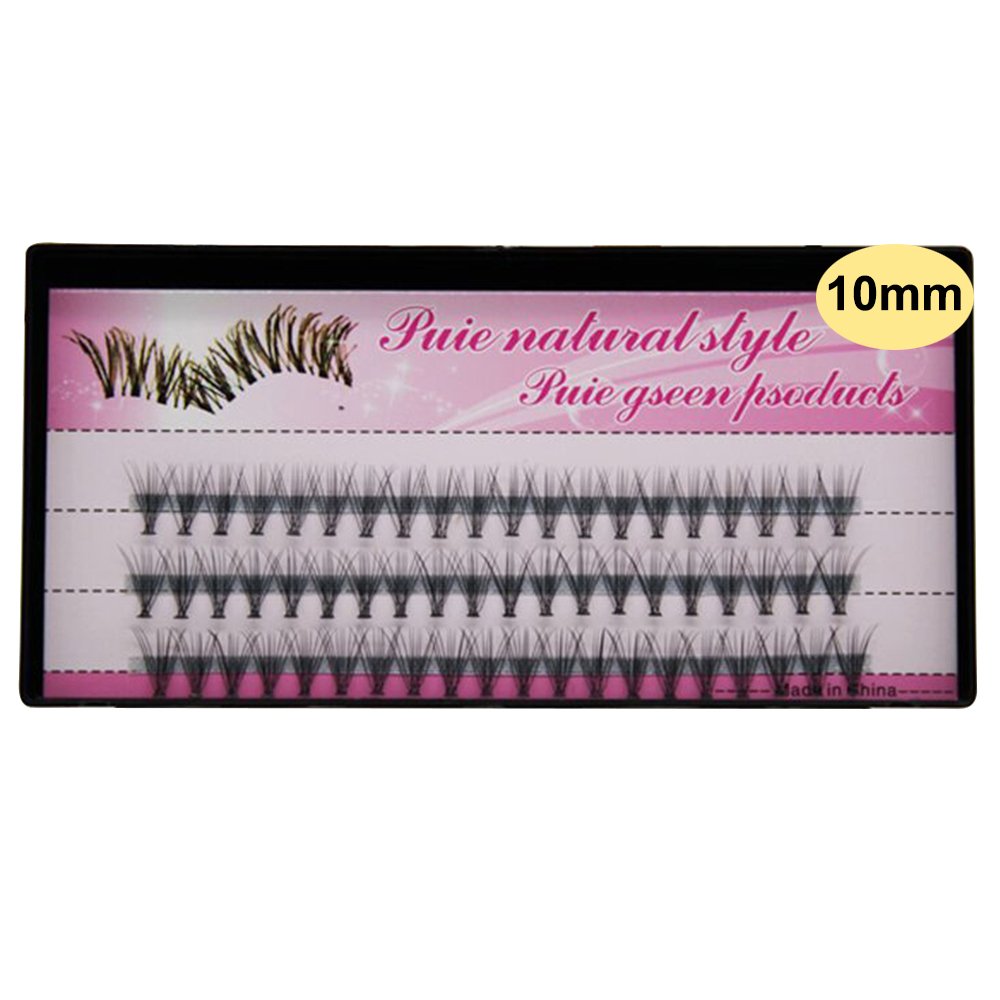 Bluelans 60 x Professional Individual Lashes Eyelashes Extensions Natural Look Black 10mm
