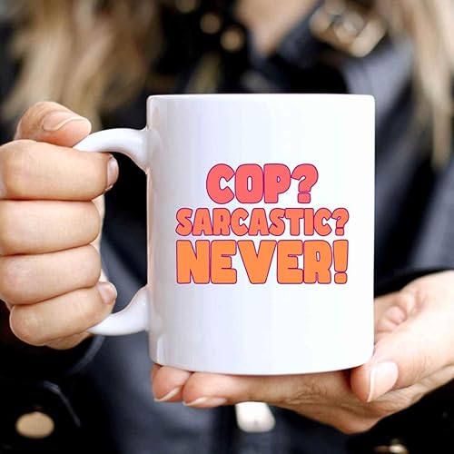 Miniatura 3 de Humorous for Law Enforcement Officers - Funny Cop Presents on Father's Day 11 Oz White Ceramic Coffee Mug