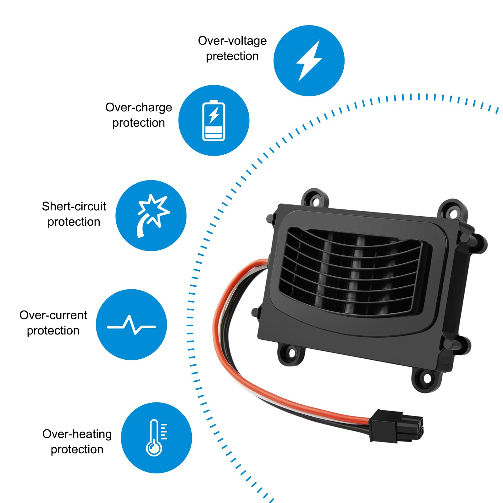 Akku Kompatibel mit Bosch Indego 350, 400, M 700, M+ 700, S+ 350, S+ 400 Rasenroboter Rasenmäher (Li-Ion, 3000mAh, 18V)