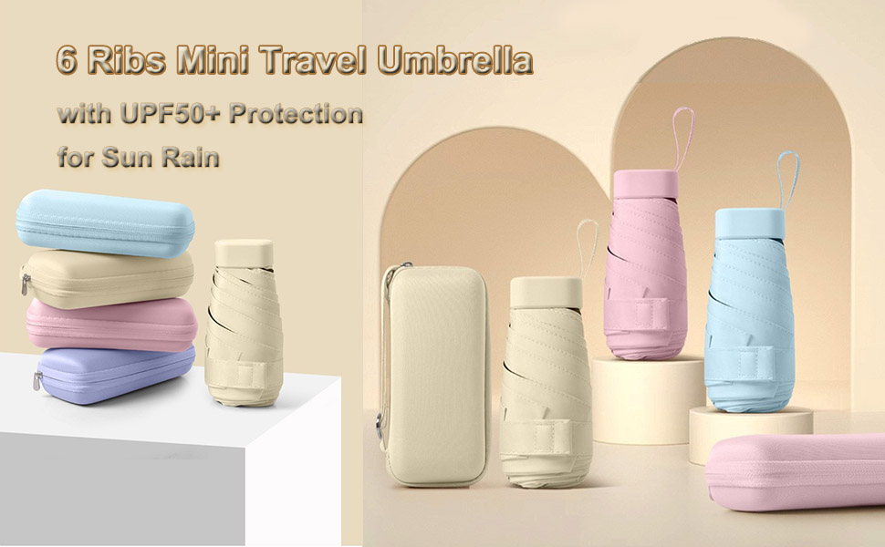 Ehskzjh Mini Parapluie De Voyage Compact Et Léger Avec 99% De