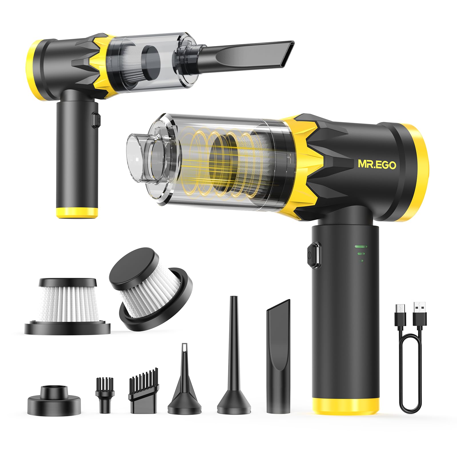 Amazon.com - Mr.ego Handheld Car Vacuum Portable Cordless, 20000Pa