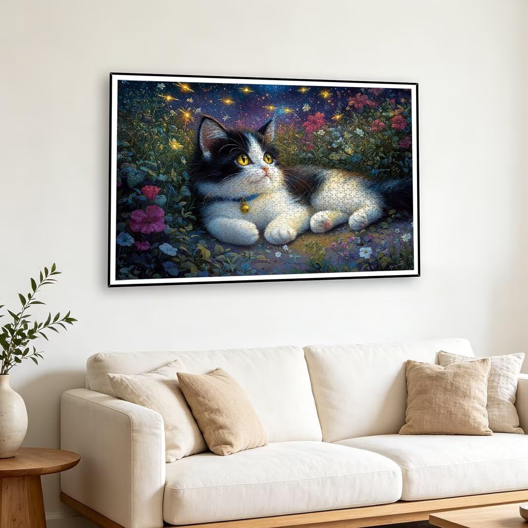 Puzzle 2000 Piezas, Puzzle Gato de Madera para Adultos, Regalos -2572