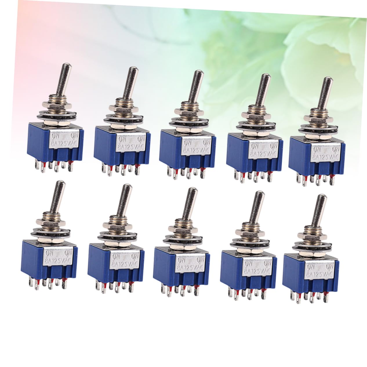 SOLUSTRE 60stücke Spdt Wippschalter Latching Toggle Blau Für Elektrische Geräte Positionen Robust Und Installieren Für Elektrische Gitarren Und Lampen