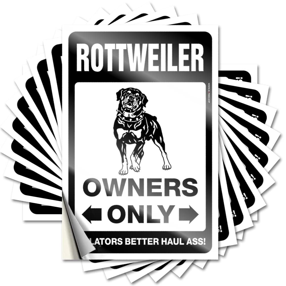 Fzfn Colour Sticker Decorations For Patio | Summer Hat Rottweiler Parking Only For Thankful(6X9cm)