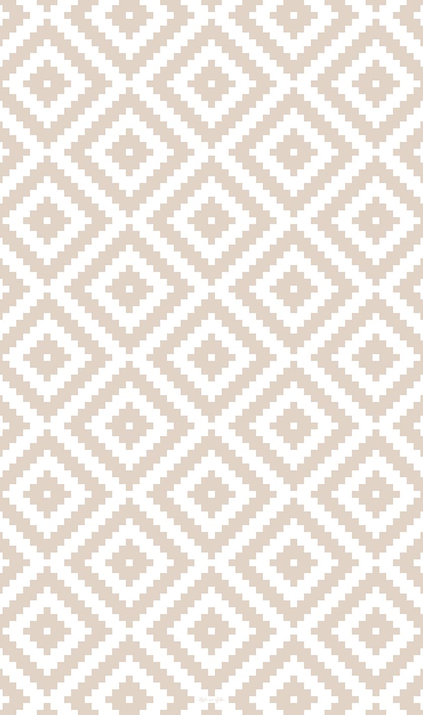 DobleUve Estudio Alfombra Vinílica Geométrica 07 | Color Beige | 65x140 cm | Alfombra Cocina Lavable Antideslizante | Alfombra Vinilica | Suelo Vinílico | Alfombra Vinilo Salón