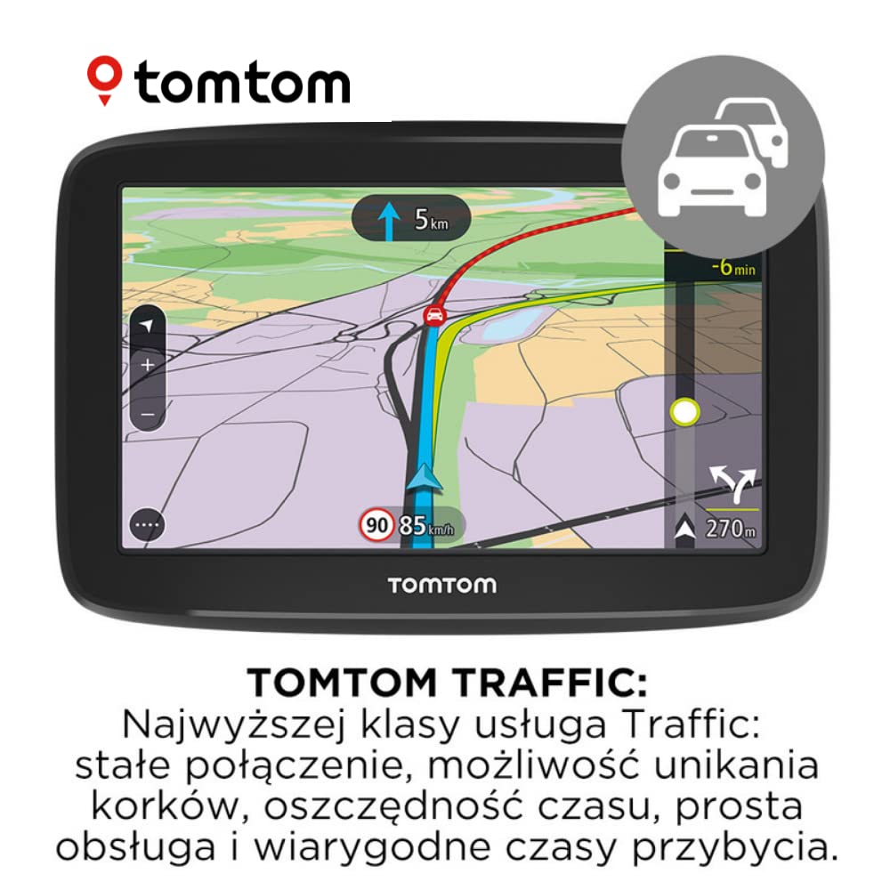 Tomtom Go Classic Nawigacja Samochodowa Gps, Czarny, 6"