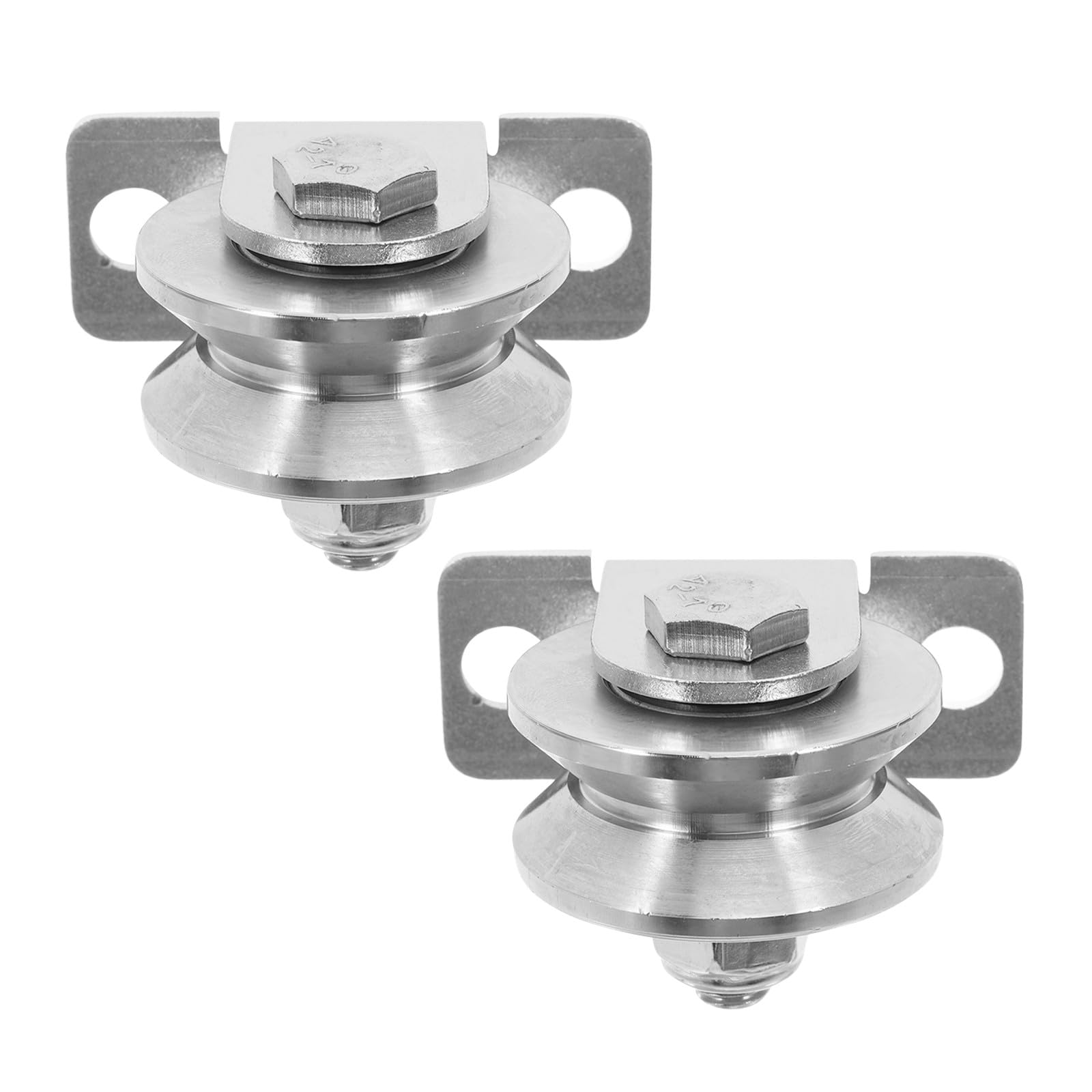 NUOBESTY Pulegge in Acciaio Inossidabile e Prestazioni Migliorate 2 Pezzi Montaggio Facile con Cuscinetti Interni da 48 Mm per Sistemi a Carrucola e Porte Scorrevoli
