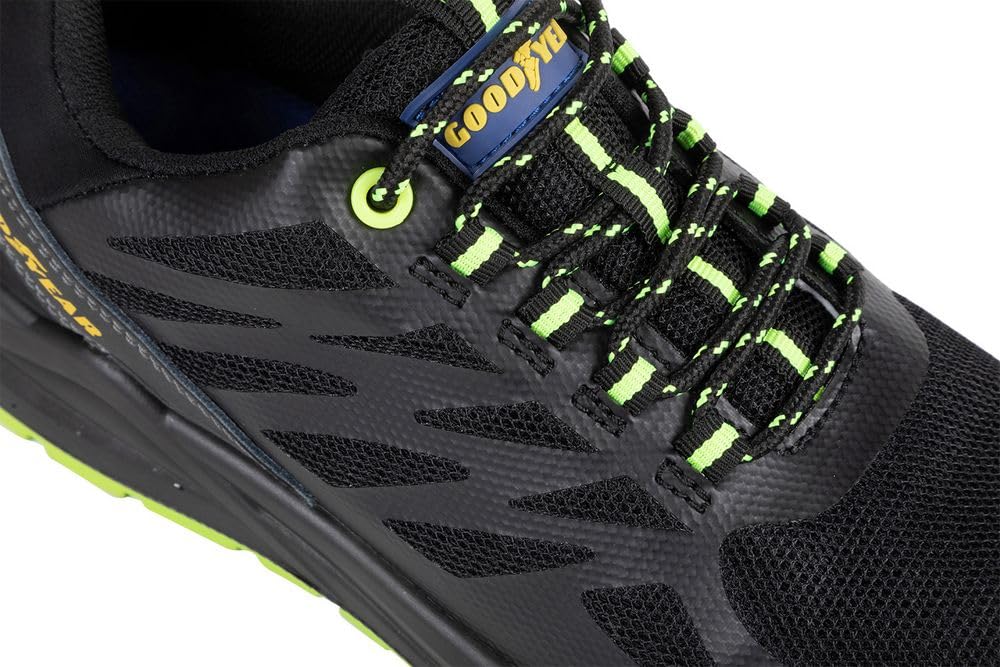 Goodyear Bezmetalowe buty ochronne SP1 z czarno-zielonej tkaniny rozmiar 40