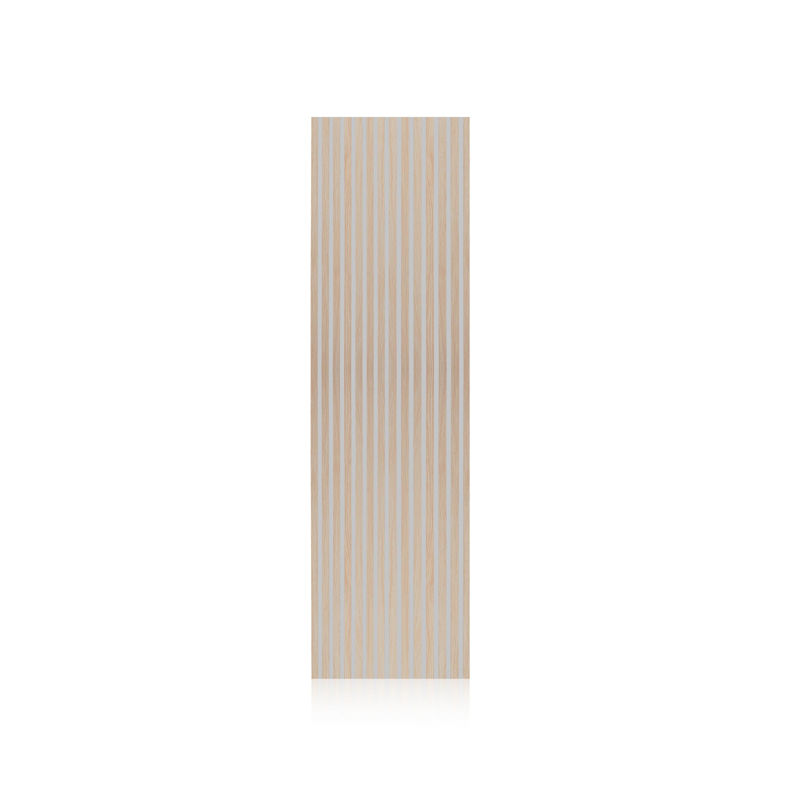 duehome |Noiseless, Pack 2 Paneles Termo-Acústicos, Panel Aislante, Revestimiento Decorativo, Acabado en Roble con Base en Gris, Medidas: 60 cm (Ancho) x 240 cm (Alto) x 2,2 cm (Fondo)