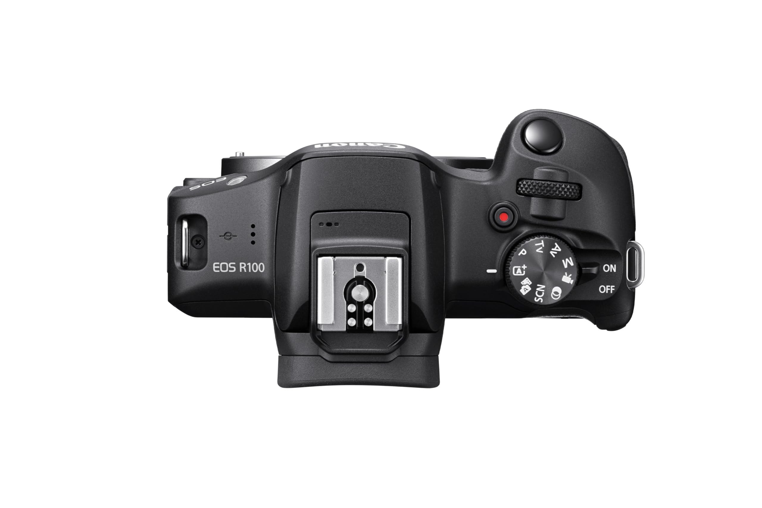 Canon EOS R100 + RF-S 18-45mm F4.5-6.3 IS STM Lens + Borsa + 64GB SD card (24.1MP APS-C Mirrorless Camera, Dual Pixel CMOS AF, 4K Video, Wi-Fi & Bluetooth)