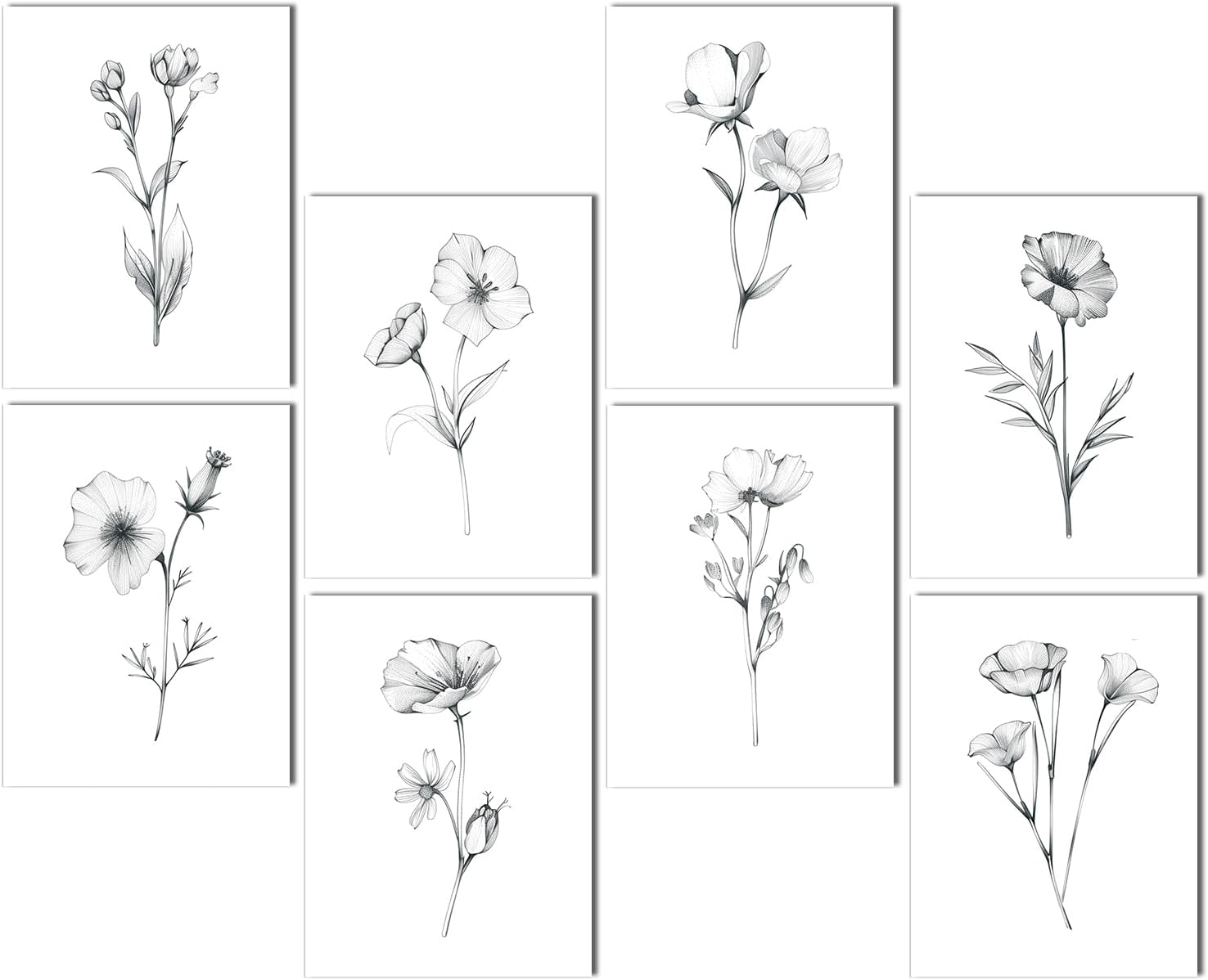 FurnoFlexArt Acoustic Panels Tiles Decorative Room Sound Proof Foam Absorbing Panels Noise Dampening Canceling Reducing Blocker for Walls (Floral Sketch, 48 * 32 in)