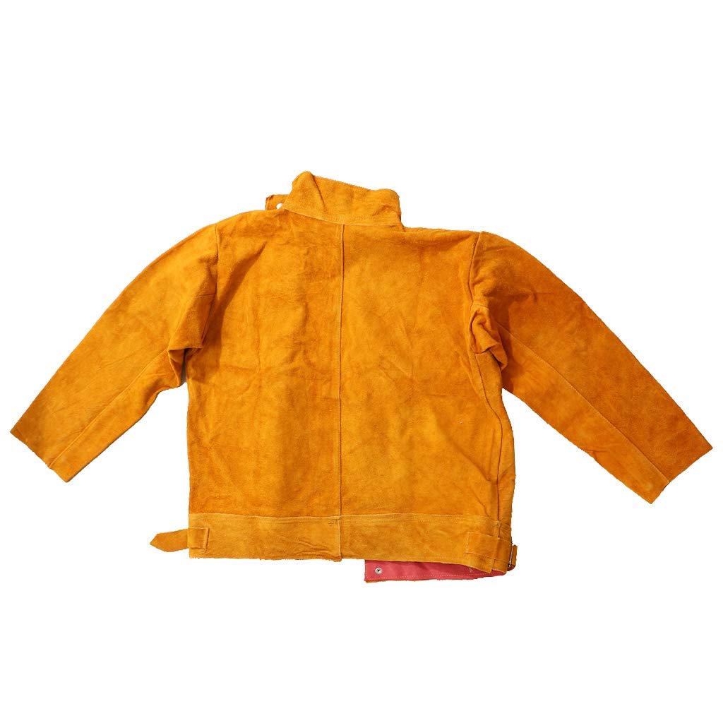Chaqueta de piel de vacuno para soldar, para soldadores, artesanos.