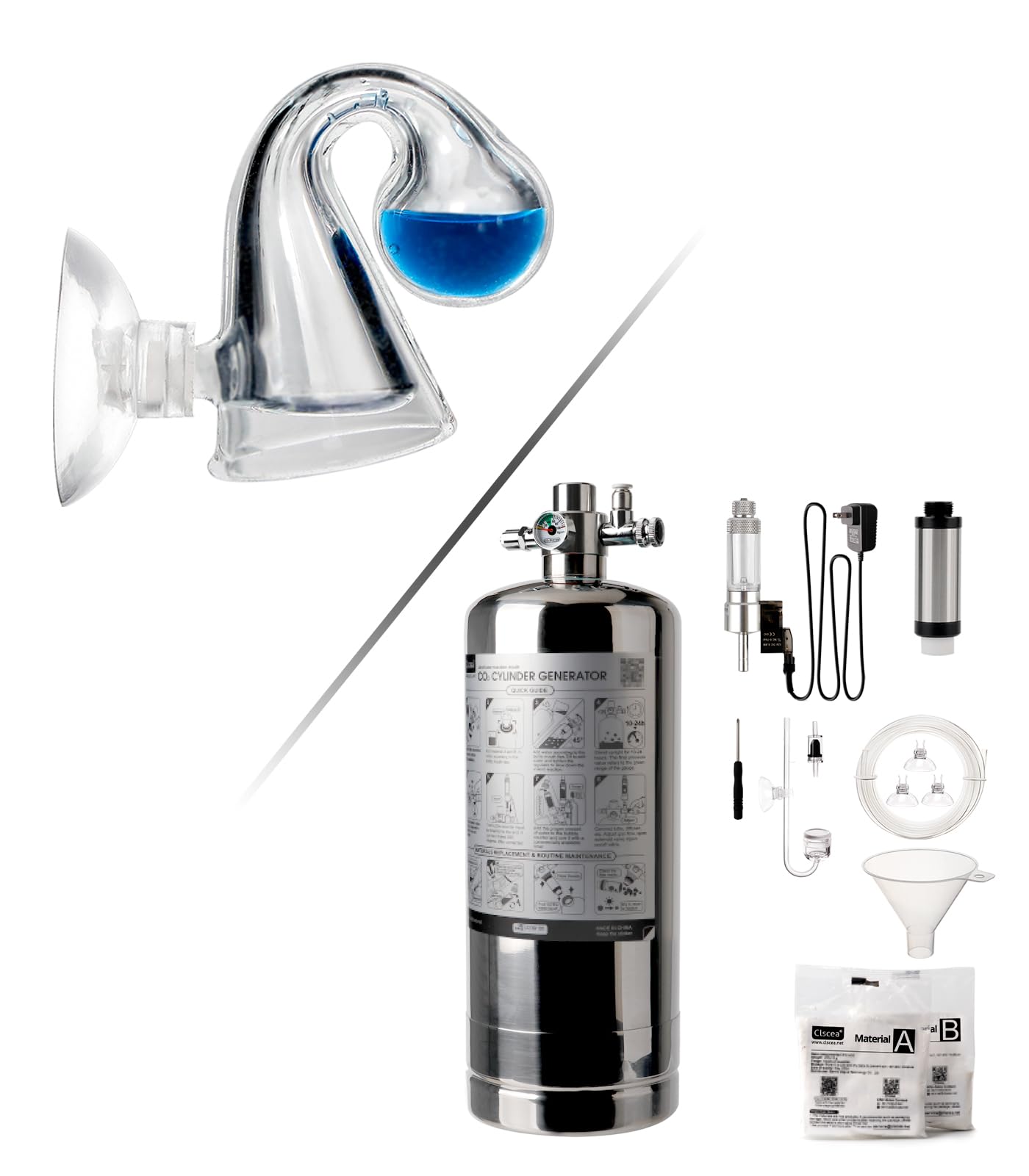 G802S CO2 System + Glass CO2 Drop Checker