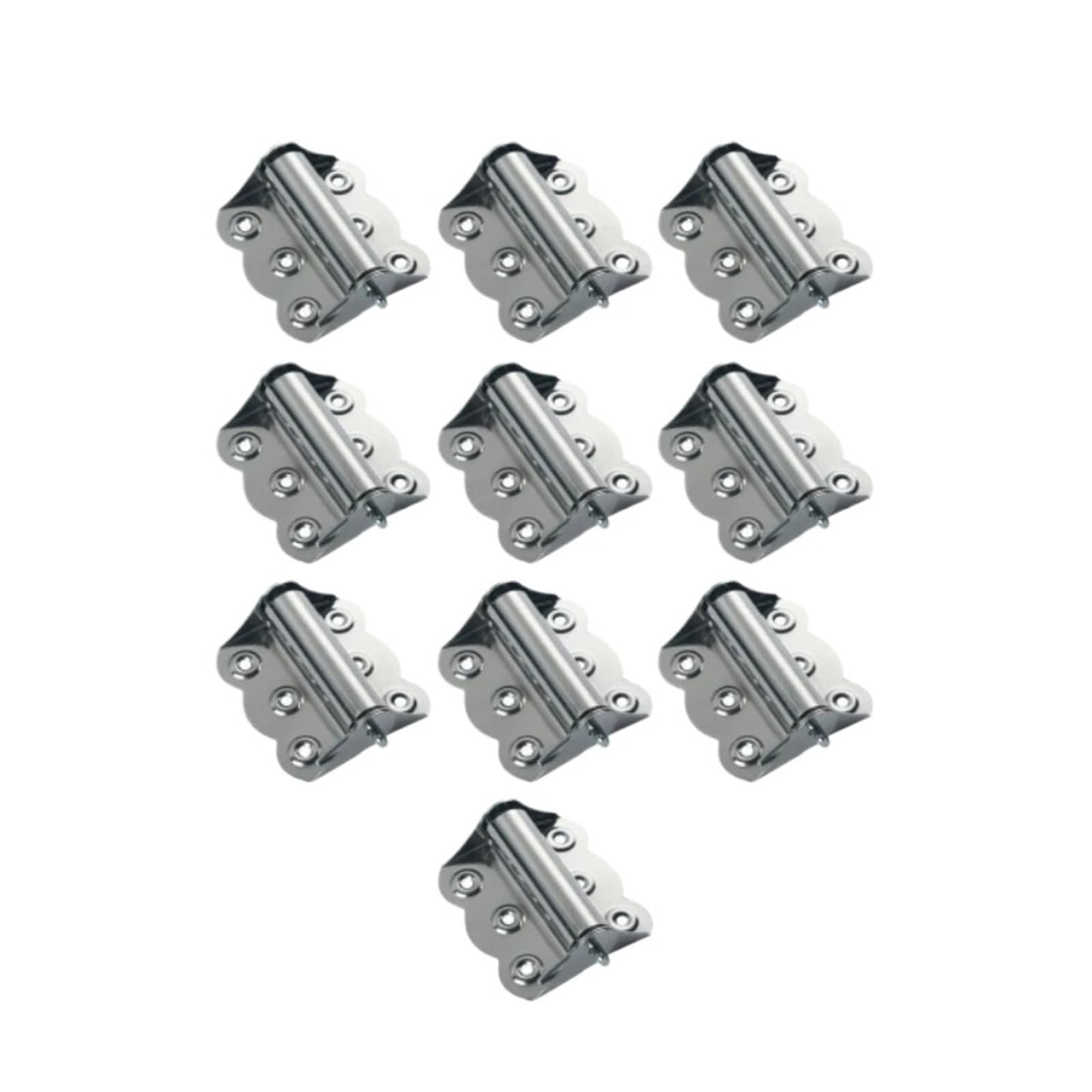 2/10 sztuk zawias motylkowy ze stali nierdzewnej automatyczne zamykanie zawiasy wpuszczane nierdzewne sprężyny drzwi do szafki okno sprzęt domowy(10 PCS)