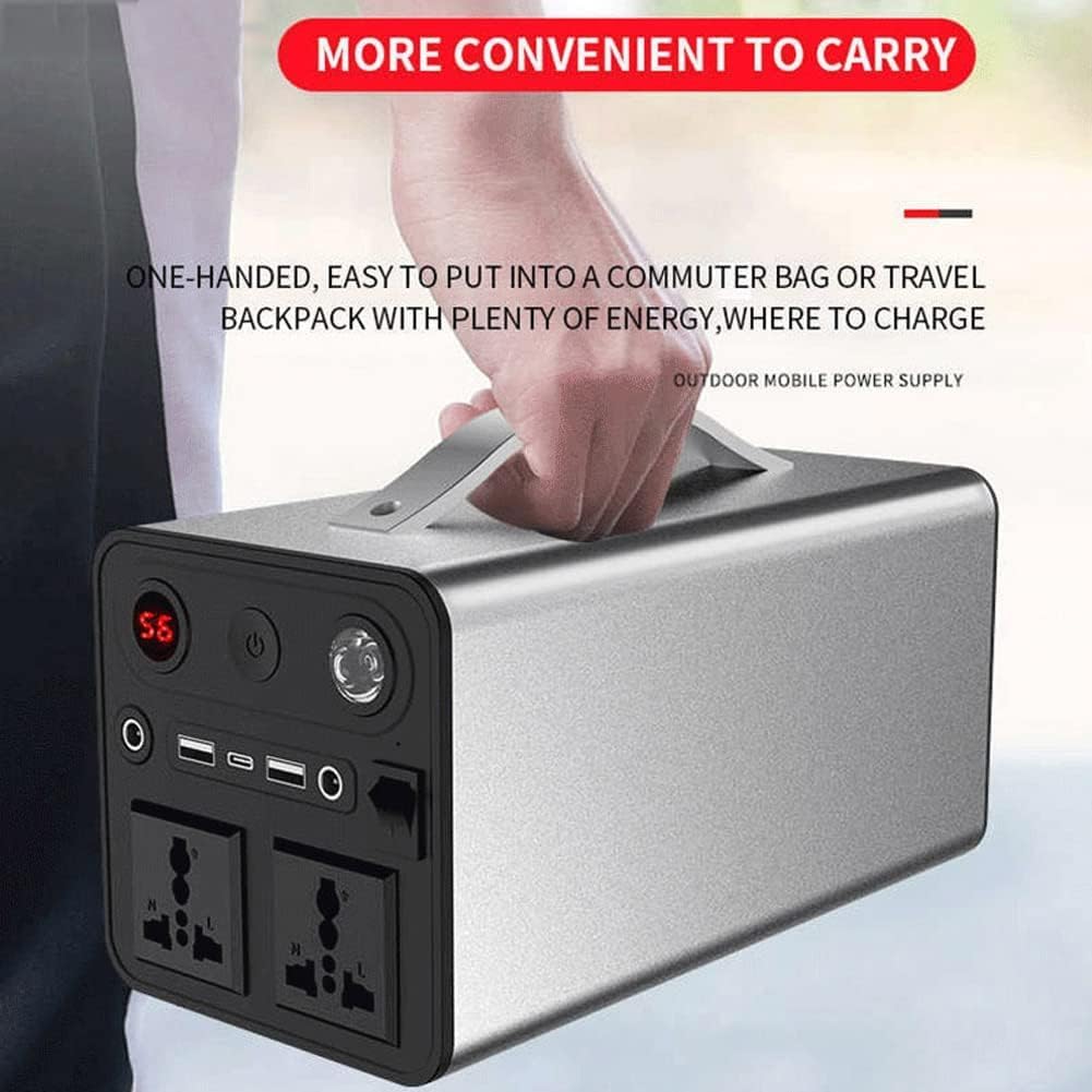 Centrale Elettrica Portatile da 300 W, Generatore di Batteria al Litio da 84000 mAh, Backup di Alimentazione di Emergenza, per Picnic All'aperto, Pesca, Viaggi, Feste, Campeggio/Camper/Uso Domestico