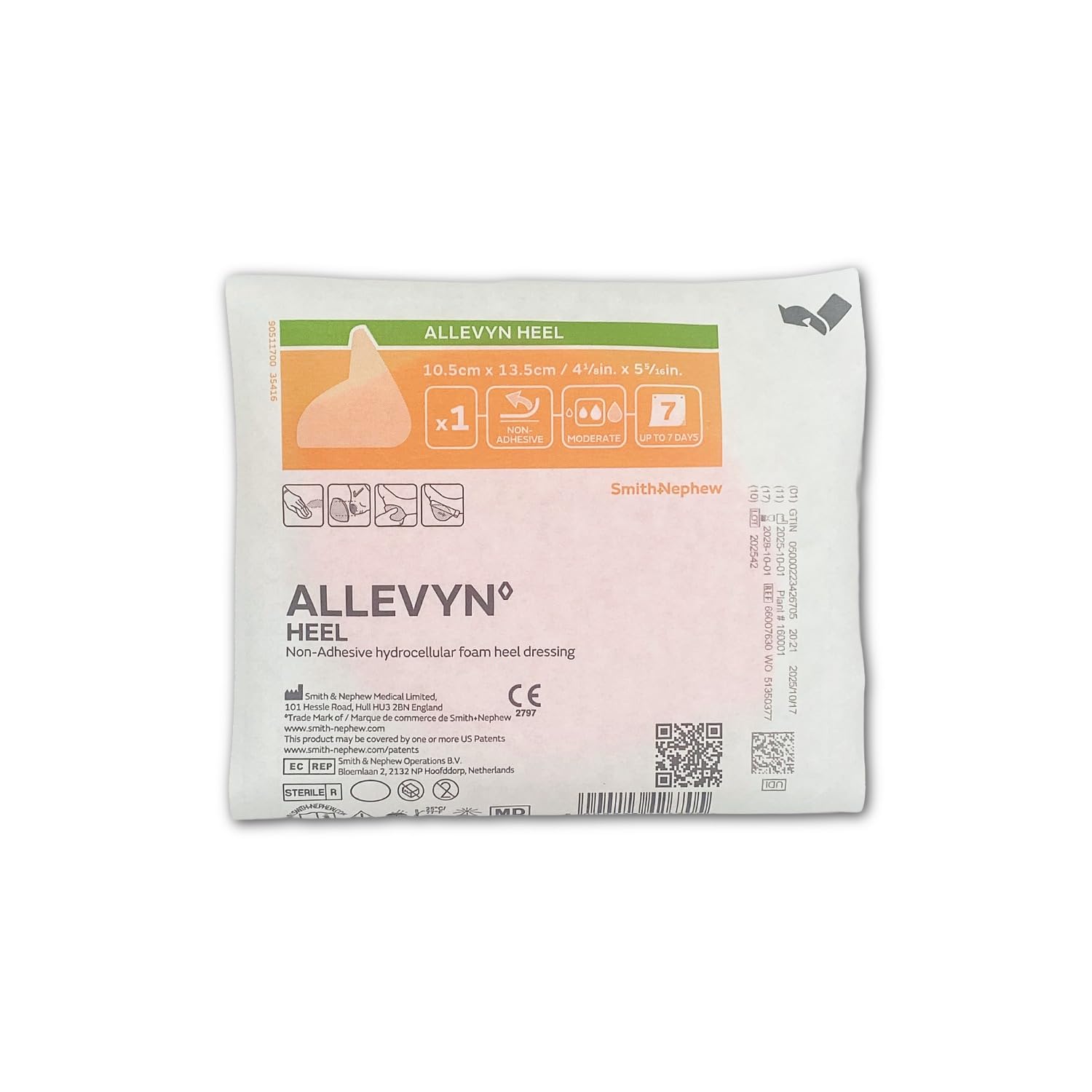 Pharmaidea 19732 Allevyn Heel, 10.5 x 13.5 cm, 5 pezzi