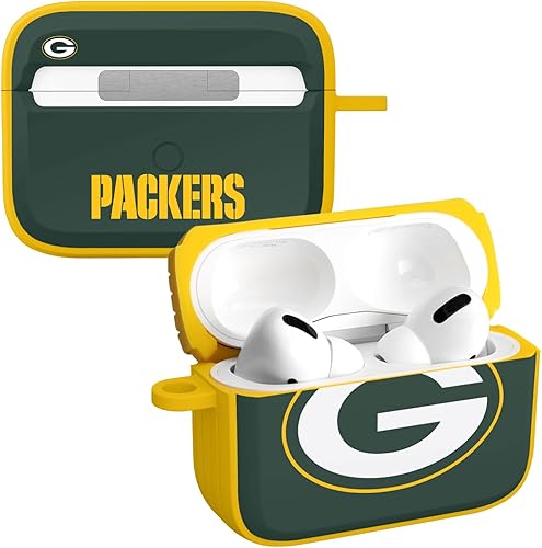 GAME TIME Green Bay Packers HDX - Funda compatible con Apple AirPods Pro 1 y 2 (clásico)