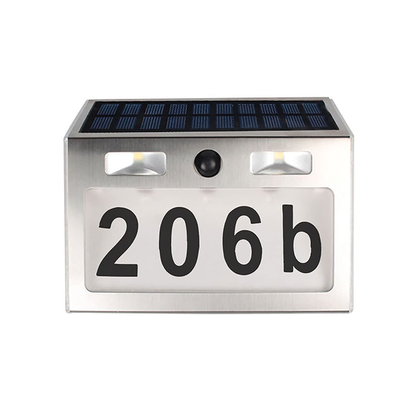 Numero civico Lampada Solare Sensore di Movimento Numero Porta Luce Esterna Targhetta Indirizzo Lampada Da Parete Impermeabile Per Numero Porta