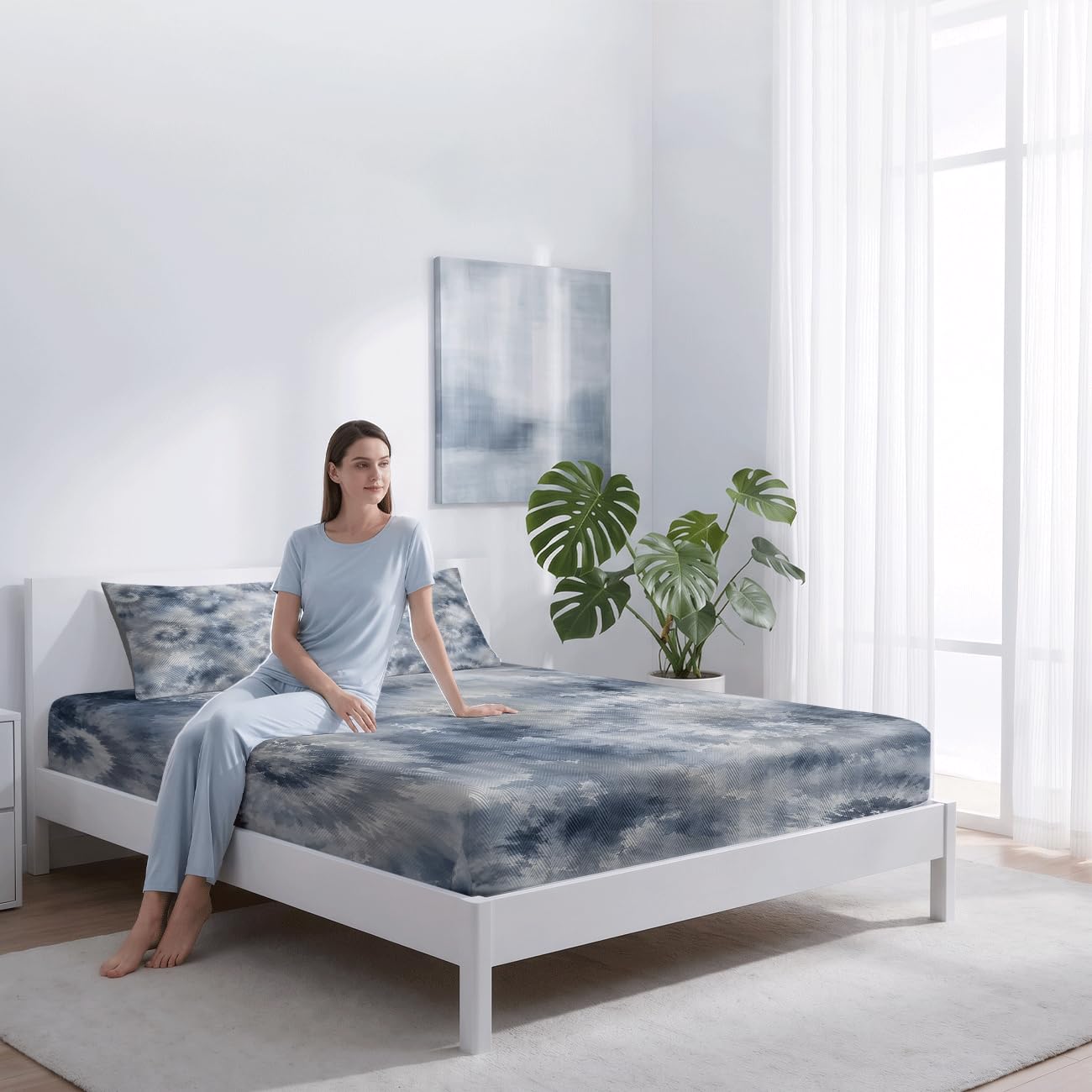 Lenzuolo Con Angoli Rinfrescante (Tie-dye 8,200x200cm)
