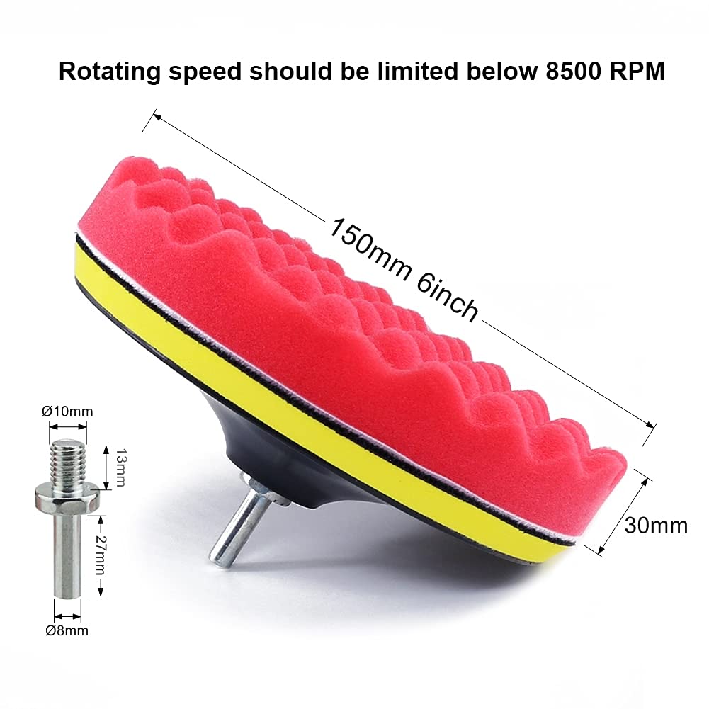 Kit Lucidatura 150mm ZEONHAK 16 Tamponi Lucidatura Auto 150mm - Per Trapano E Lucidatrici Kit Tamponi Lucidatura 150mm Zeonhak Per Trapano - Foto 9