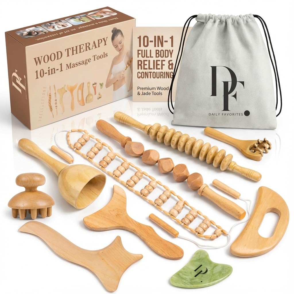 Amazon.com: Daily Favorites 10-in-1 Wood Therapy Massage Tools