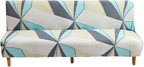 FUANGUI Funda de sofá sin brazos funda de futón impresa funda elástica para sofá cama funda de sofá plegable completa sin brazos protector de
