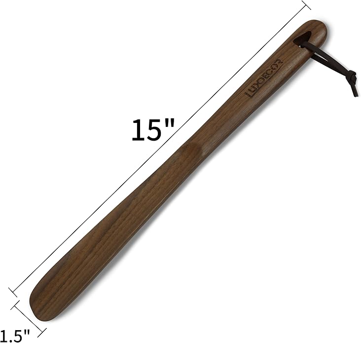 Calzador de Zapatos de Madera Largo Luxdecor 38.1 cm miniatura 5