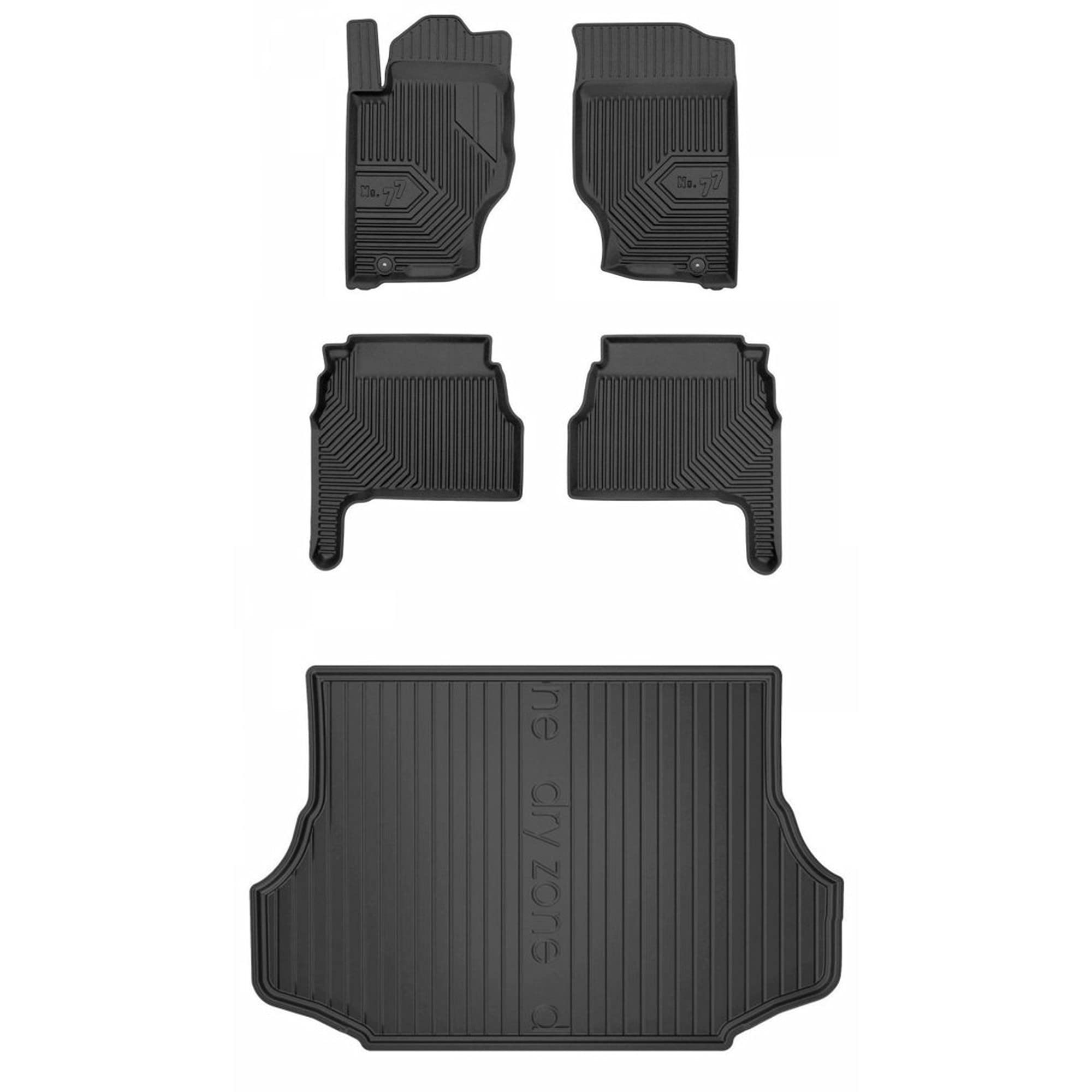 MOTOS Set de alfombrillas de goma y alfombrillas de maletero para Kia Sorento I 2002-2009 Mejora la comodidad de tus viajes con la alfombrilla antideslizante para coche NO.77- alfombrillas para todo t