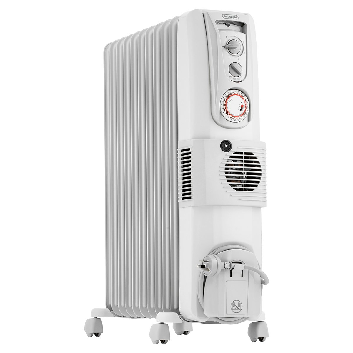 De'Longhi, Portable Oil Column Heater, 2400W with Timer, Addional Fan to  Boost Heat, Castors and Cool-Touch Handle, 24 H, DL2401TF, White :  Amazon.com.au: Home