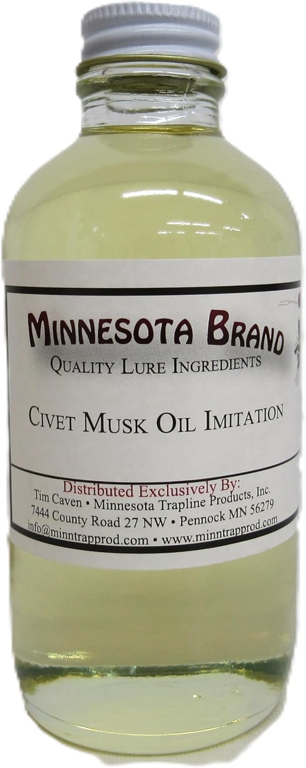 Civet Musk Oil (Artificial) Lure Ingredients Minnesota Brand 4 Ounce Bottle
