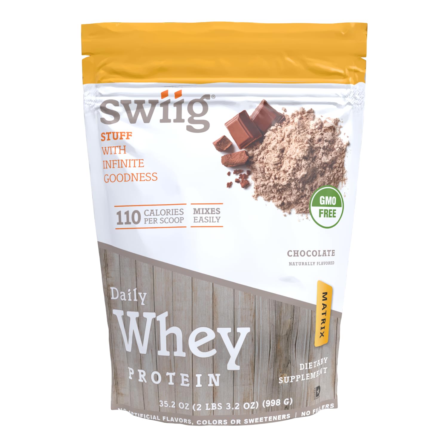 swiig Whey Matrix Protein Powder (2.2 lb, Chocolate)