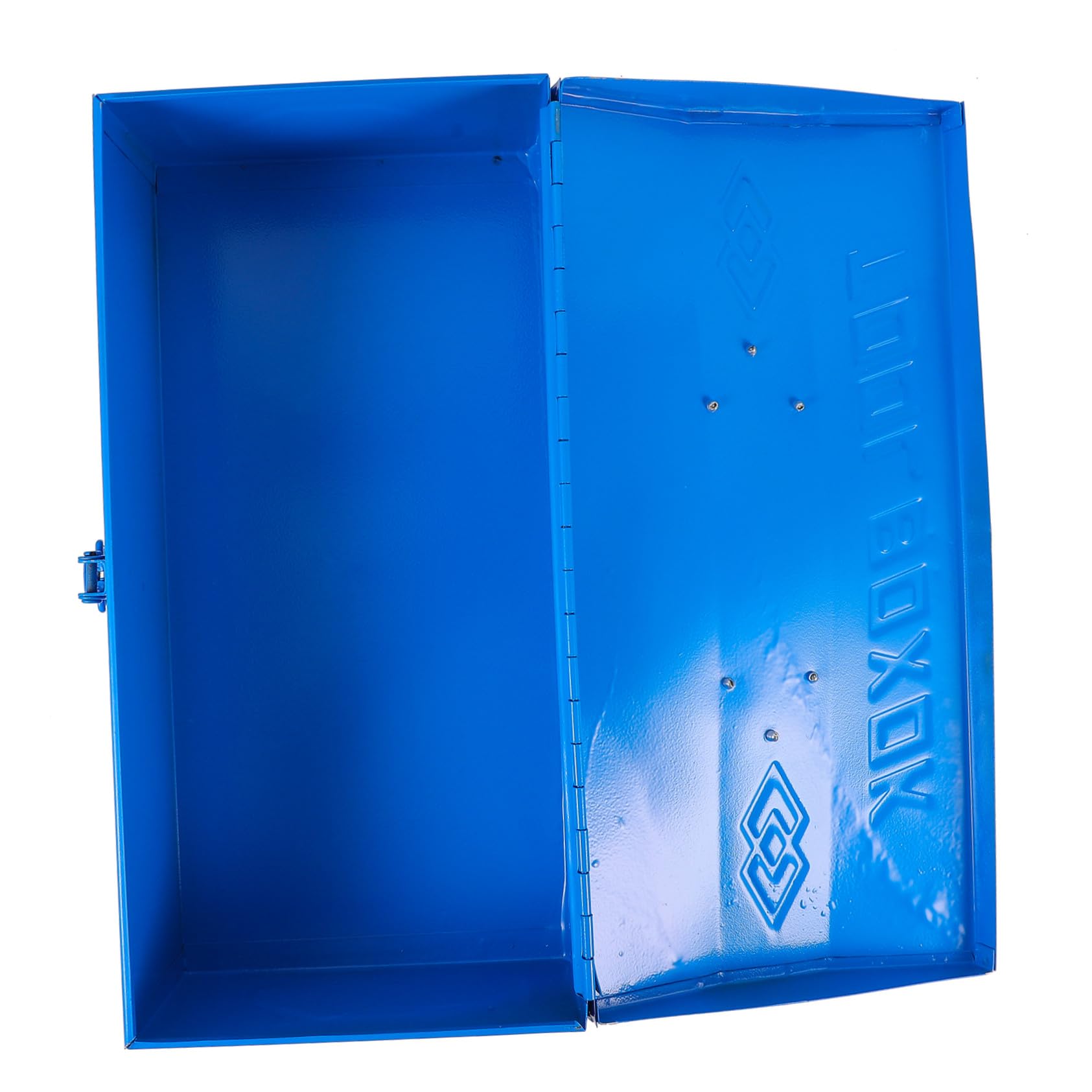 Cassetta Attrezzi in Ferro Blu, Organizer Portatile a Livello | Garage e Interni, Struttura Poco Deformabile, Contenitore per Utensili e Piccoli Componenti