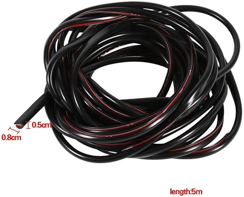 Miniatura 3 de Guardias de borde de puerta, 5M16ft Tira de moldura de goma para puerta de automóvil, protector de sellado, protector de arañazos, decoración