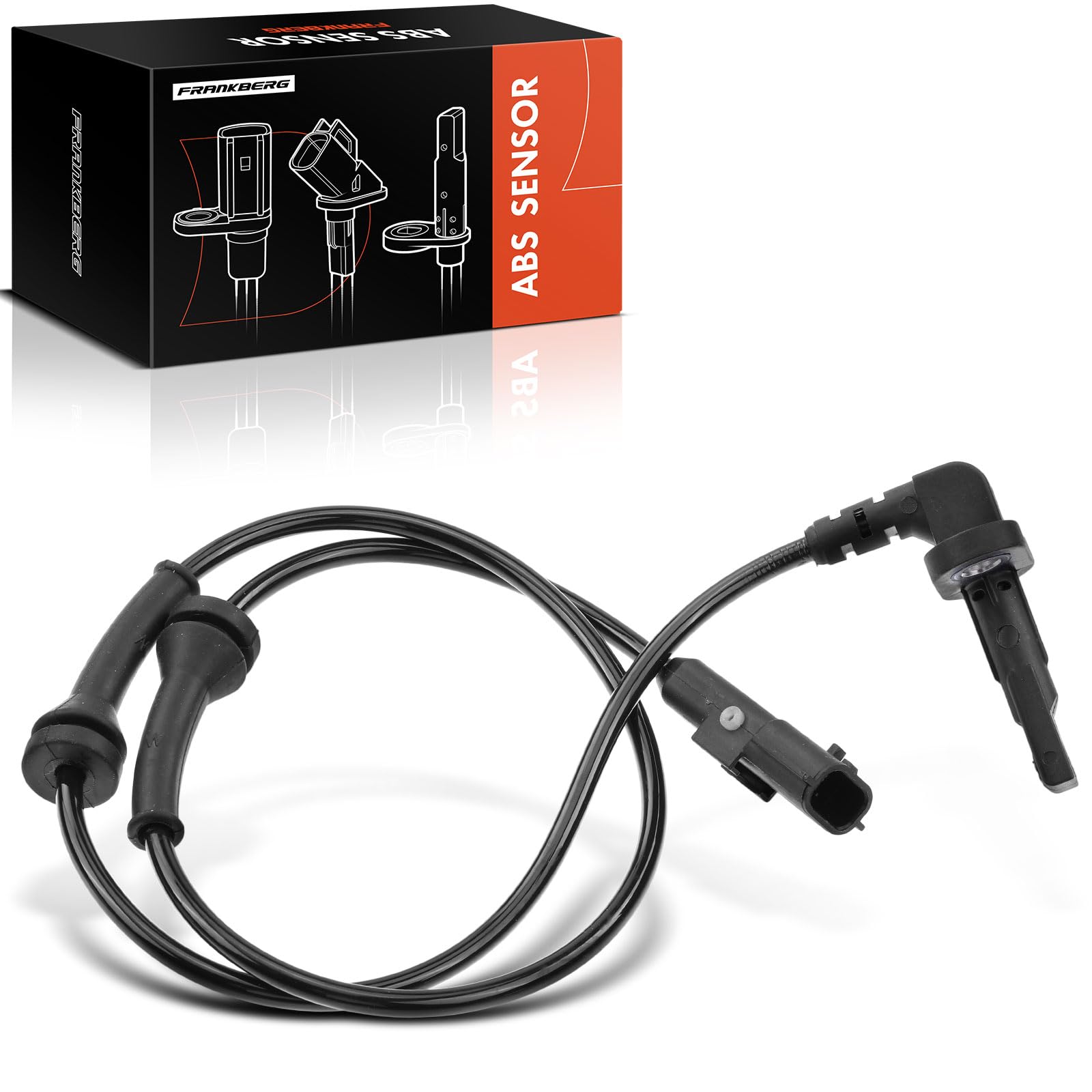 Frankberg Sensore Velocità Ruota ABS Sensore ABS 2-Poli Compatibile con Master III Bus JV Movano B Bus X62 Master III Pianale/Telaio EV HV UV Master III Furgone FV Movano B Kipper X62 V46720160