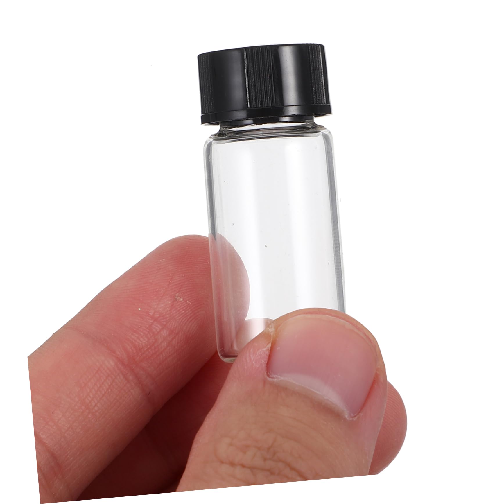 100piezas Frasco Vial Tapa Cristalería Científica Vidrio Resistente Transparente