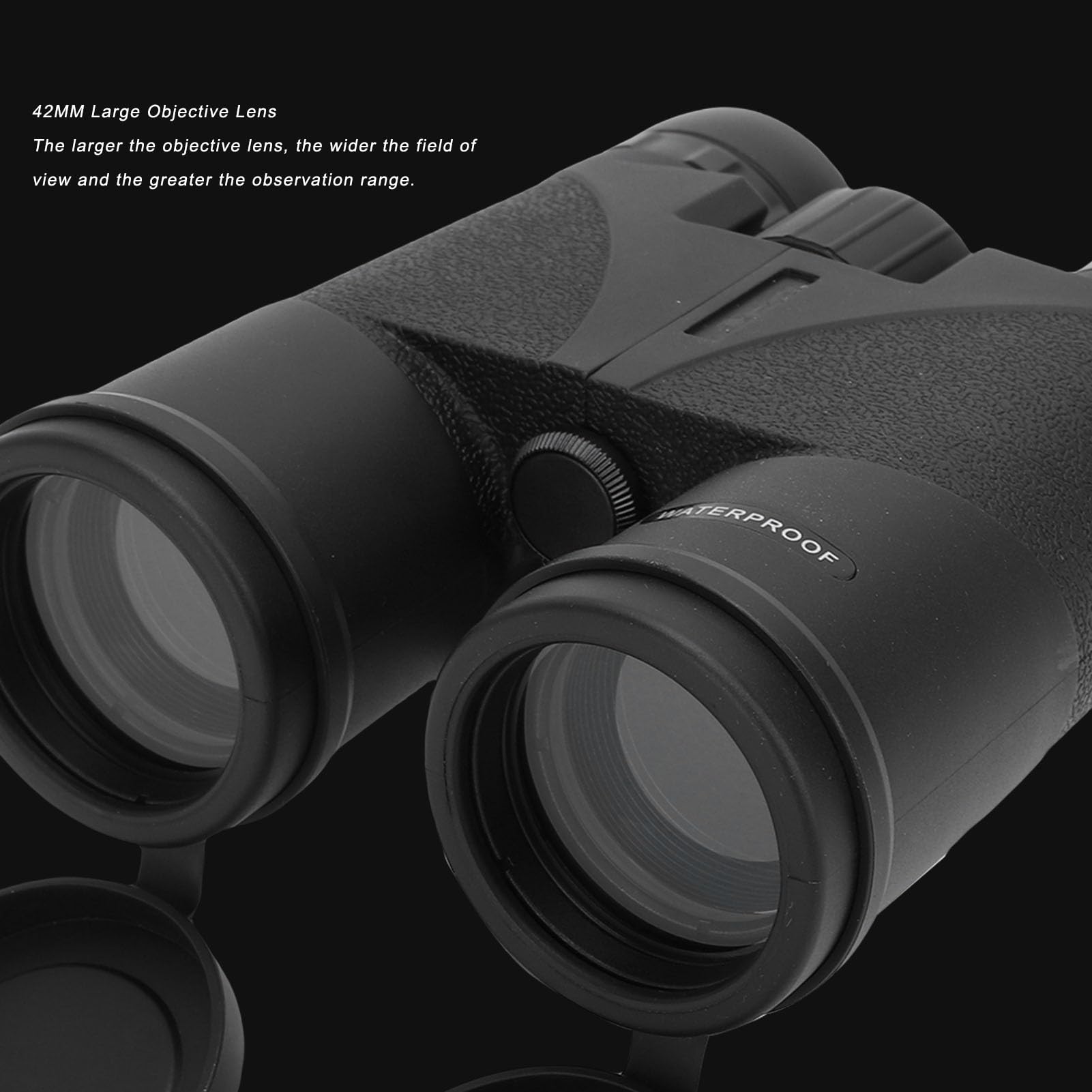 Gugxiom Lornetka 10x42, Kompaktowa Lornetka HD dla Dorosłych z wielowarstwową powłoką BK7 Prism Muszle Oczne Typu Twist Up do Obserwacji Ptaków Podróże Koncerty Sportowe
