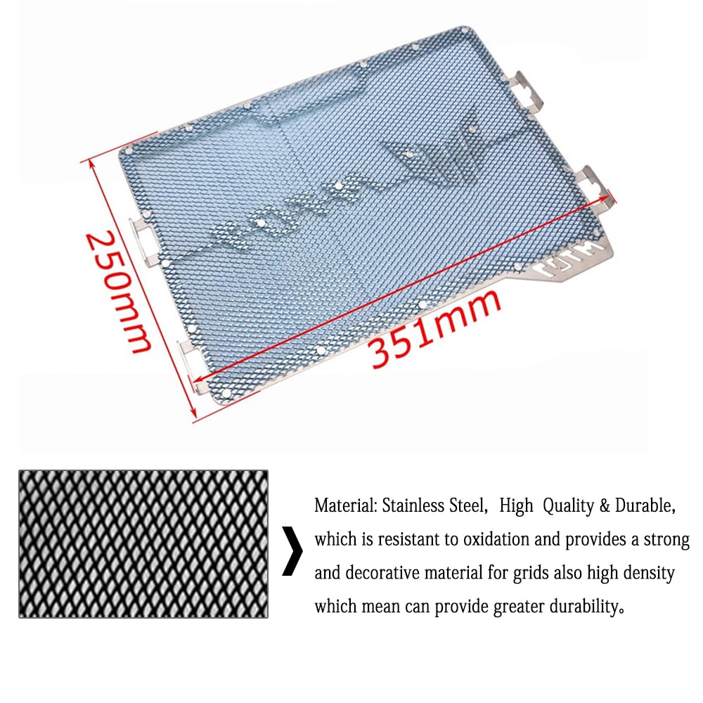 Coque de protection pour radiateur de moto en acier inoxydable pour Yamaha MT07 FZ07 2014-2019 2020 2021 2022 Noir