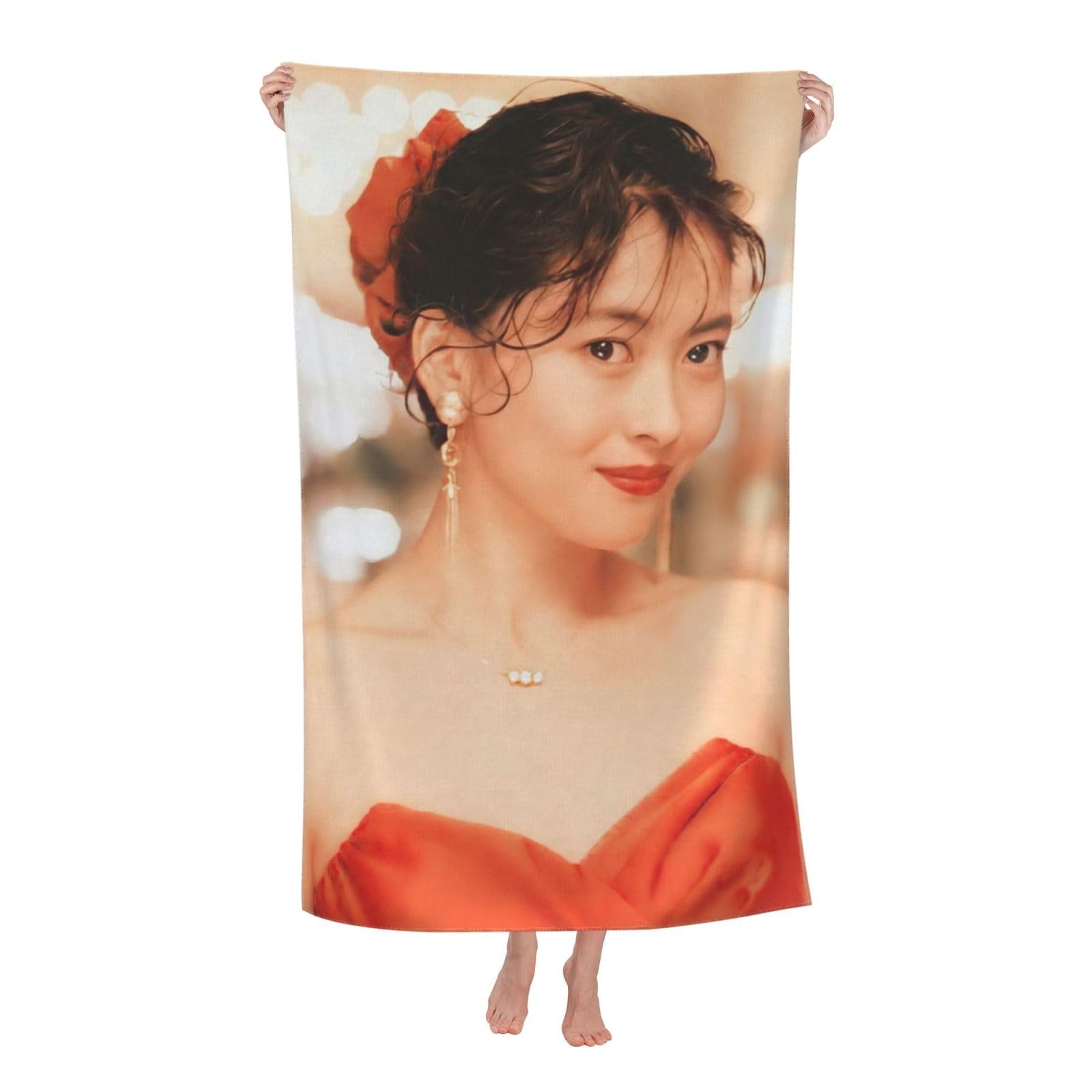 中山美穂　限定大判バスタオル Amazon｜中山美穂 バスタオル ビーチタオル タオル スイミングタオル