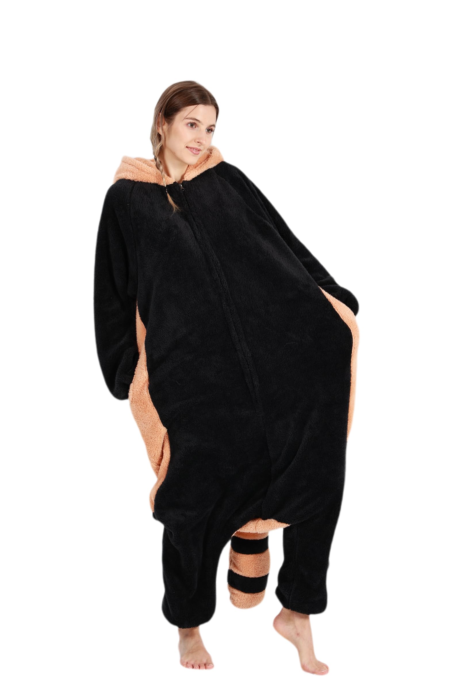Unisex Pigiama Animale Cosplay Carnevale Halloween Costume per Uomo Donna One Piece Sleepwear