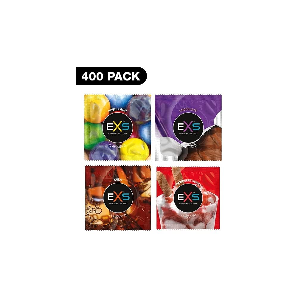 EXS Mixed Flavoured Condoms - 400 Pack