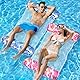 WEARXI Luftmatratze Pool XL, 2Stück Luftmatratze Wasser, 4 in 1 Wasserhängematte, Luftmatratze Wasser Hängematte, Pool Spielzeug Kinder, Pool Zubehör Spaß, Wasserspielzeug für Erwachsene und Kinder