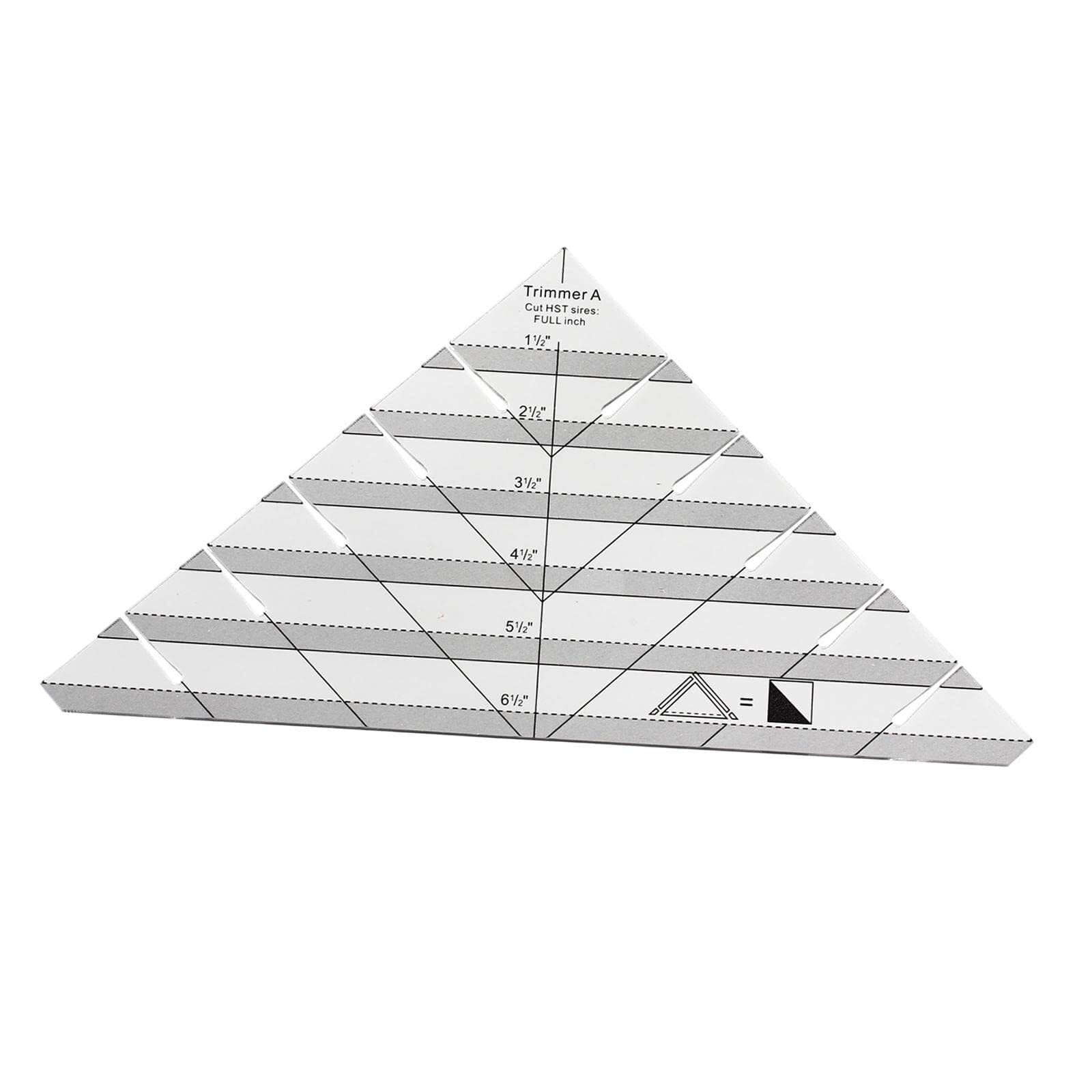 Wlp One Color Quilting Ruler Clear Triangle Quilting Ruler 90 Degree Equilateral Triangle Quilting Ruler Transparency Original Sewing Patchwork Ruler Slotted Trimmer Multiple Quilting Template Ruler