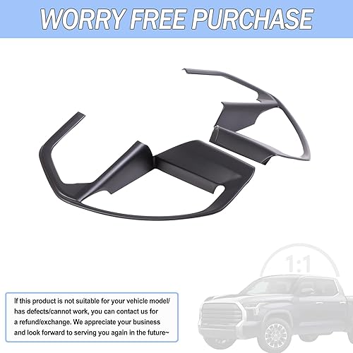 Miniatura 6 de Aunginsy Cubierta de panel de botón de dirección de consola central compatible con Toyota TundraSequoia 2022-2025 Tacoma 2024+ Panel de dirección de