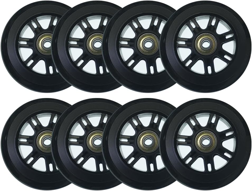 6-Pack 8-Pack 85A 90mm 100mm 110mm 125mm Inline Skate Wheels Indoor Outdoor Outdoor Speed Skating Shoes Inline Replacement Wheels (100mm)